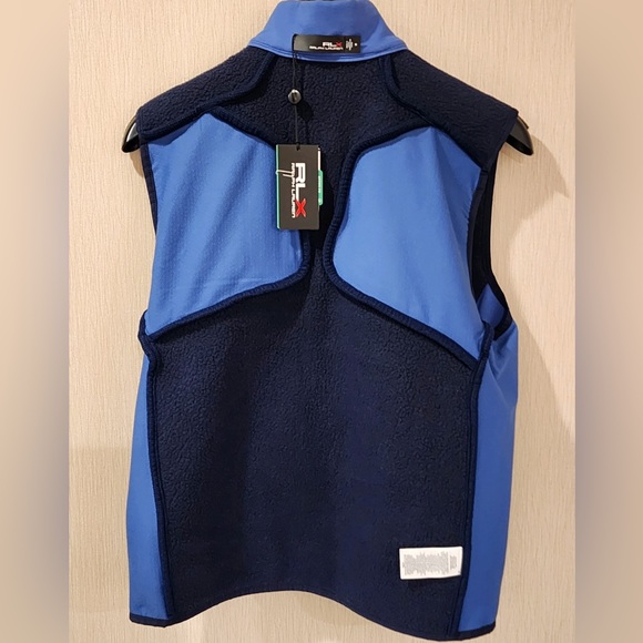 RLX Golf Terry-Paneled Fleece Color Blocked Vest sz M - Picture 13 of 13